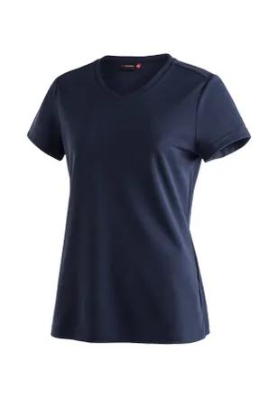 Maier Sports Funktionsshirt MAIER SPORTS Trudy, Damen, Gr. 34, blau (dunkelblau), 100% Polyester, Rundhals, Shirts Funktionsshirt, Damen T-Shirt, Kurzarmshirt f&uuml;r 