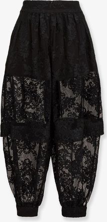 Zimmermann Womens Harem Pant Luna Lace Black Polyester Trousers