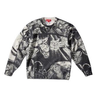 SUPREME x The Crow Sweater White Black SUP-FW21-177
