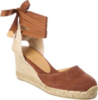 Castaner Carina Canvas Wedge Sandal