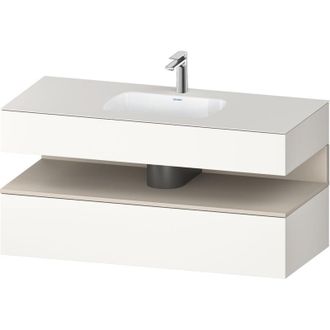 Duravit Qatego Lavabo Encastrado Con Base De Lavabo Consola, - Duravit
