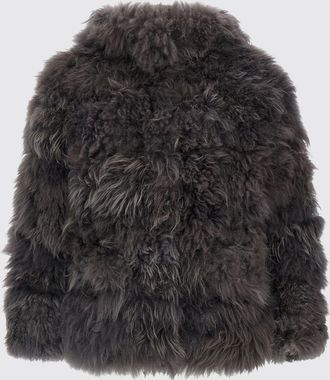 Simonetta Ravizza Fur Coat SIMONETTA RAVIZZA Woman color Grey