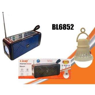 Trade Shop Trade Shop - Altavoz De Altavoz Altavoz Bluetooth Antorcha De Antorcha Panel Solar + Bombilla Led Bl6852