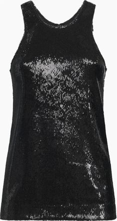 Toteme Sleeveless Top - Dames - Tops zonder mouwen - Zwart - XS - Polyester - Tops