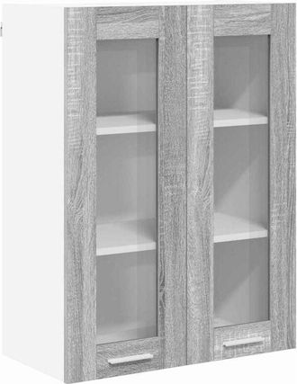 vidaXL Hanging Cabinet with Storage Riga Grey Sonoma 60 x 31 x 80 cm vidaXL