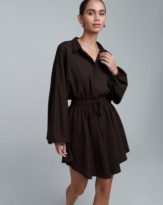 ST MRLO Shauna Mini Dress in Chocolate at Nordstrom, Size 12