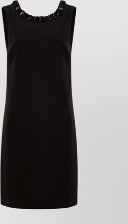 Parosh sequin-embellished crepe column dress