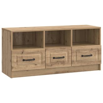 vidaXL Mueble De Tv Con Caj&oacute;n Roble Artesanal 102 X 34,5 X 47 Cm Vidaxl