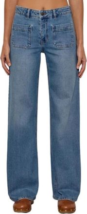 Five Jeans Lucie Wide Jeans - Dames - Loose Fit Jeans - Blauw - W30 - Katoen - Jeans