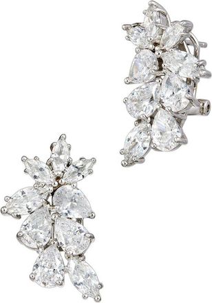 Savvy Cie Jewels Silver Cz Drop Earrings