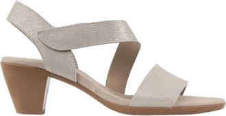 Munro Womens Lucia Champagne Shimmer Heels In Silver