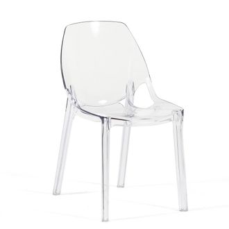 Siediti Fuori e Dentro Conjunto de 2 sillas en policarbonato transparente