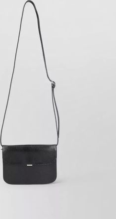 Christophe Lemaire leather soft tab crossbody bag