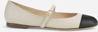 AGL Milly Cap Toe Ballet Flat in Milky at Nordstrom, Size 38.5