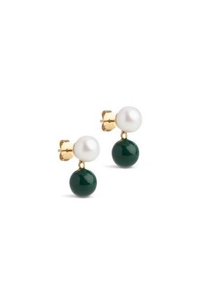 Enamel Copenhagen Columba Earrings in Petrol Green at Nordstrom