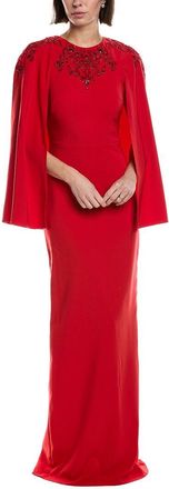 Marchesa Crepe Maxi Dress