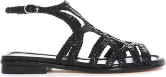 Pons Quintana Womens Tina Flat Sandal In Black