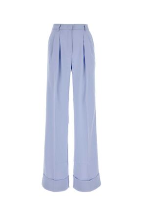 Andamane Powder Blue Polyester Nathalie Wide Leg Pant