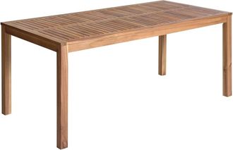 Beliani Mesa de comedor 8 personas de madera marr&oacute;n