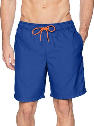 Generic Summer Swim Shorts Men Quick Dry Beach Shorts with Pockets Elasticated Waist Sportshorts Swimming Shorts Surfing Board Shorts Summer Holiday Surf Beac