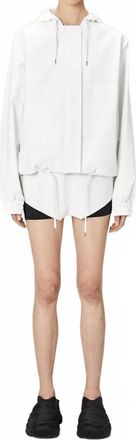 Rains String Parka Jacket In Powder