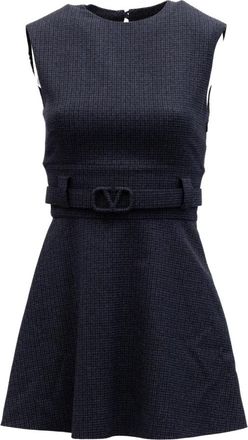 Valentino Garavani Jurken - Dames - Korte kleedjes - Blauw - XS - Kleedjes