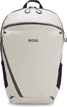 HUGO BOSS Faux-Leather Backpack With Reflective Details
