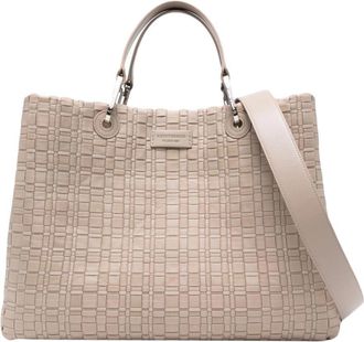 Emporio Armani Beige MyEA Medium Tote