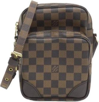 Louis Vuitton Pre-owned Cross Body Bags, female, Brown, Size: ONE SIZE Pre-owned Canvas shoulder-bags