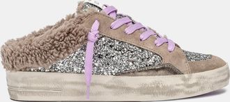 Crime London SK8 DELUXE SABOT LAVANDER FLUFF