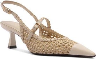 Arezzo Hazel Slingback Pump in Panacota at Nordstrom, Size 9.5