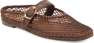 Dolce Vita Milie Mary Jane Flat in Chocolate Woven Mesh at Nordstrom, Size 7.5