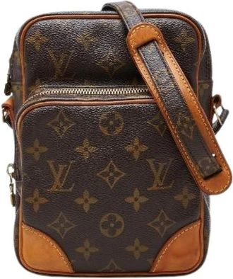 Louis Vuitton Pre-owned Monogram Amazon Shoulder Bag - Dames - Vintage Schoudertas - Bruin - ONE Size - Leer - Vintage