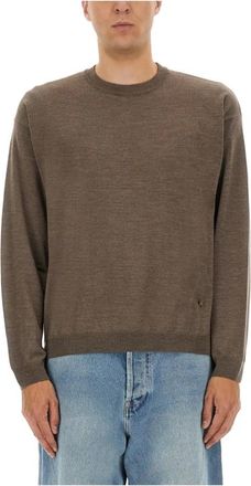 Moschino Trui met ronde hals - Heren - Ronde hals truien - Grijs - S - Truien & Vesten
