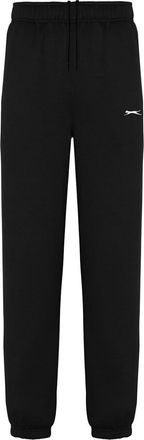 Slazenger Mens Cuffed Pants Closed Fleece Jogging Bottoms Black XXXXXL