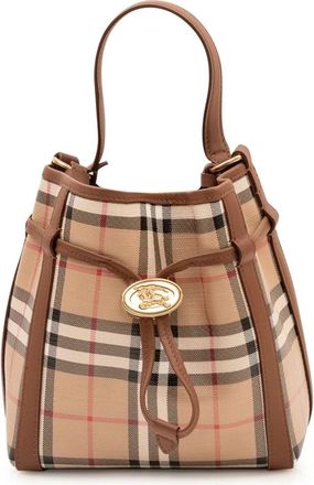 Burberry Tassen, Dames, Beige, ONE Size, Katoen, Schoudertassen