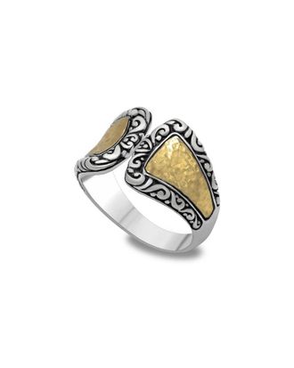 Samuel B. 18K & Silver Hammered Ring