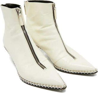 Alexander Wang Stivali Eri con borchie - Bianco