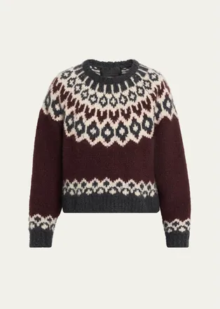 Nili Lotan Isaline Fair Isle Cashmere Sweater