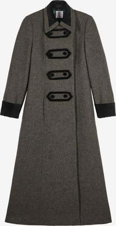 Maria de la Orden Zweireihiger langer Wollmantel Cameron