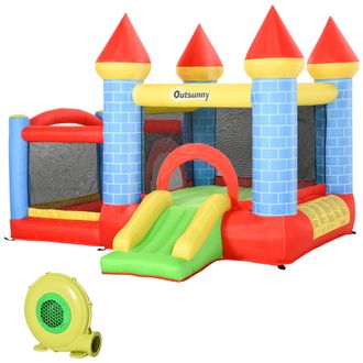 OEM Castillo Hinchable Para Ni&ntilde;os Con Tobog&aacute;n Cama De Salto Inflador Y Bolsa De Transporte Para Interior Y Exterior 280x260x210 Cm Multicolor