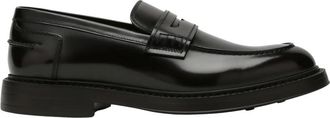 Doucal's Leren Loafers - Heren - Loafers - Zwart - 40 EU - Leer - Schoenen