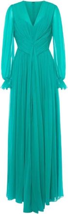 Alberta Ferretti Anledning Kjole - Dames - Avondkleed - Groen - S - Kleedjes