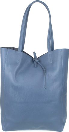 Girly HandBags Womens Open Top Leather Handbag (Denim)