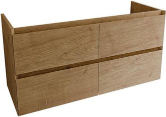 Saniclass Holz Pure Badkameronderkast - 120x45x60cm - 4 lades - Eiken natural