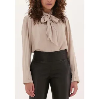 Ibana Dames, Blouses & Shirts, Beige, Maat: 2XS