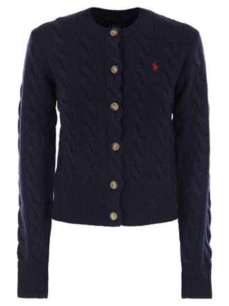 Polo Ralph Lauren Wool und Cashmere Cable Strick Strickjacke