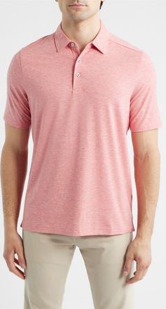 Johnston & Murphy XC+ Apex Performance Polo in Coral Heather at Nordstrom, Size Xxx-Large