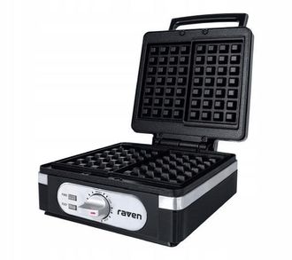 OEM Potente Waflera Raven Eg004bx Para 2 Waffles Crujientes