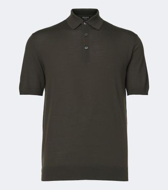 Ermenegildo Zegna Polo de piqu&eacute; de lana